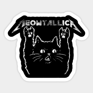 Heavy Metal Black Cat Sticker